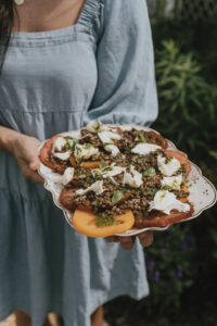 Lentil caprese
